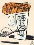 Le Corbusier, (Swiss/French, 1887-1965), Plate 4 from the Unite suite, printed in 1963-, 1965, etching and aquatint on BFK Rives