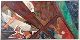 Bird's Eye View of The Artist's Studio, 1980s by Tony Naponic, oil on canvas, offered Dec 2025