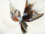 Leonardo M. Nierman, Flight in the Mist, undated, c.1970s, oil on board
