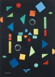 Rolph Scarlett, Untitled Abstract, acrylic and gouache on paperboard