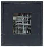 Box 451, 1967painted wood and nail shadow box by Ladislas Segy, collage, offered Dec 2025