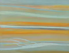 Shore #3 by Russell Twiggs, 1973, acrylic on canvas, offered Dec 2025