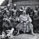 Eliot Elisofon, Kubanyim Mbopey Mabiintsh ma-Kyeen, (King of the Kuba people in the Democratic Republic of the Congo who ruled from 1939 to 1969), circa 1947, vintage, gelatin silver print
