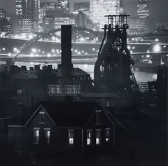 Mark Perrott, House Furnace Skyline, taken, 1981, photograph printed later, gelatin silver print printed