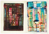 Leonard Lieb, Pair of Modernist Abstract Paintings, one dated 1952, the other from the same time period