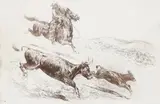 Edward Borein, The Maverick (Galvin #126), etching on white paper