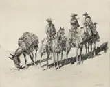 Edward Borein, The Grass Hunters No. 1 (Galvin 28), etching