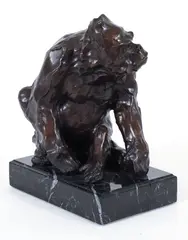 Sherry Salari Sander, Gorilla, 1994, cast, bronze with deep brown patina