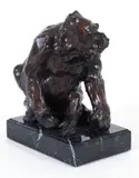 Sherry Salari Sander, Gorilla, 1994, cast, bronze with deep brown patina