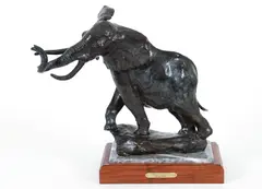 Sherry Salari Sander, Elephant, 1985, bronze sculpture