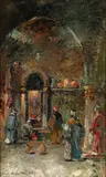 Douglas Arthur Teed, Middle East Street Scene [Orientalist]