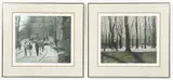 Harold Altman, 2 color lithographs. FIRST: Promenade