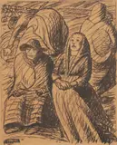Ernst Barlach, On the Eastern Frontier (An der Ostgrenze) (plate, p. 47) from the periodical Kriegszeit. Künstlerflugblätter, vol. 1, no. 12 (11 Nov 1914), lithograph on paper