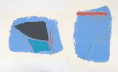 Dan Christensen, Pair of, silkscreen prints from 1980: CC-3