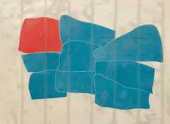 Stephen Buckley, Untitled Shapes, 1979, lithograph printed in colors