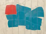 Untitled Shapes by Stephen Buckley, 1979, lithograph printed in colors, offered Nov 2025