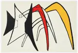 Alexander Calder, Stabiles, 1963, lithograph printed in colors