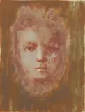 Léonor Fini, Portrait [Visage], undated, color, lithograph on paper