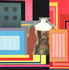 Peter Halley, Contamination 1, 2002, lithograph and screenprint in colors