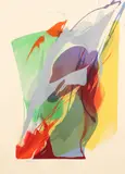 Paul Jenkins, Homage to Martha Graham, 1971, silkscreen printed in colors, pencil