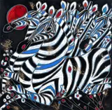 Tiefeng Jiang, Imperial Zebras, 1992, color