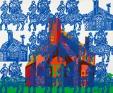 Watfa Midani, Weather Vane, 1983, acrylic on canvas