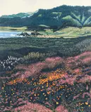 Gordon Mortensen, California Poppies, 1983, reduction color