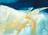 Rains by Larissa Geiss Osby, mixed media on paper, offered Nov 2025