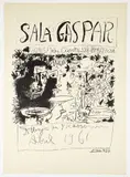 Dibujos de Picasso exhibition poster for Sala Gaspar, Barcelona by Pablo Picasso, 1961, lithograph, offered Nov 2025