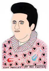 Roy Finster, Elvis Presley, 1991, (348 Piece Art), acrylic on plywood cutout