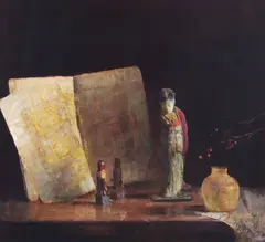 Hovsep Pushman, Blind Scriptures, 1965, color, lithograph, pencil