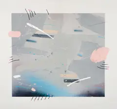 From Under by Ron Romano, 1982, acrylic and cement medium of canvas, offered Nov 2025