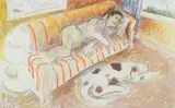Joseph R. Shepler, (American, Western PA, 1937-2018),, The Nap, circa 1980, watercolor