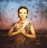 Maggie Taylor, Girl with Bee Dress - from the Solutions Beginning with A series, 2004, digital, photograph