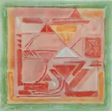 Paris Viswanathan, (Indian, b. 1940), Untitled, etching and aquatint printed in colors