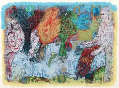 Shraga Weil, Vayehi (Yeyehi), from Legends I, 1977, serigraph printed in colors