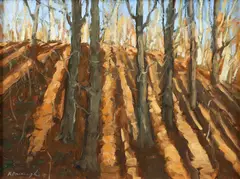 March Morning by Ron Donoughe, 2010, oil on board, offered Nov 2025