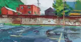 Barry Shields, Pittsburgh Scene, undated, c.2000, oil on paper