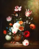 Old Masters Style Floral Still Life by B. Allison, oil on board, offered Nov 2025