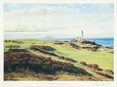 Graeme W. Baxter, Turnberry Ailsa Course, 1989, offset, lithograph