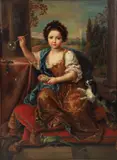 Anne Louise Benedicte de Bourbon de Charolais, Le Duchesse du Maine 1676- by Jules F. Bernard, 1753, oil on canvas, offered Oct 2025
