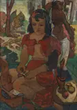 Dancers in an Outdoor Setting by Donald Coale, circa 1938, oil on masonite panel, offered Oct 2025