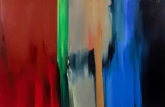 Patrick Kelly, Abstract, 1986, acrylic on canvas