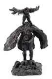 Bob LaBobgah, (American/Pittsburgh, 1936-2021), Headless Bird Man, 1983, bronze sculpture