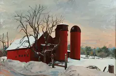 George Nick, Tribute to Ruisdael, 1982, oil on canvas