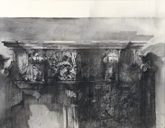 Herbert Olds, (American/Pittsburgh, 20th century), Headboard Number 2, undated, charcoal on paper