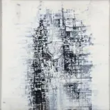 H. Douglas Pickering, Untitled Abstraction, 1960, oil and mixed media on board