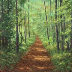 Joseph Reboli, Vermont Trail, 1983, oil on canvas