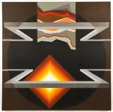 Eclipse, c. 1980s by Joan Sonnenberg, acrylic on canvas, offered Oct 2025