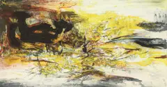 Untitled, (Agerup 195) by Zao Wou-ki, 1968, etching and aquatint printed in colors, pencil, offered Oct 2025
